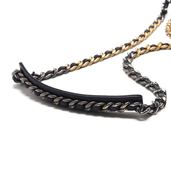 Chanel Chanel 19 Matelasse 2Way Chain Shoulder Tweed Black